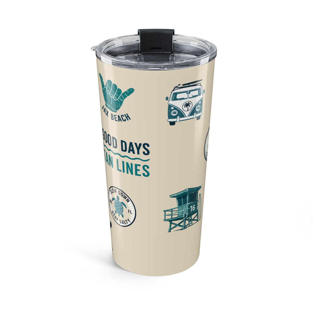Jacksonville Beach Icons 20 oz Tumbler
